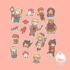 dungeon meshi stickers